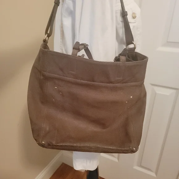 Jerome Dreyfuss Jacques Olive Green Leather Top Handle Adjustable Shoulder Strap - Picture 3 of 16